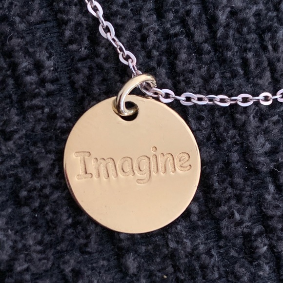 .925 Sterling Silver 18” 3 Tone Charm Necklace - Picture 3 of 8